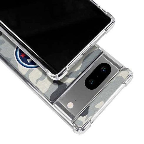 NFL Tennessee Titans Camo Google Pixel 8 Clear Case